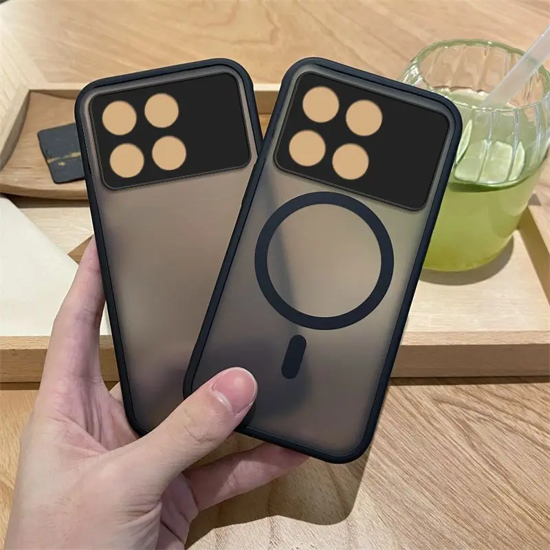Etui do POCO F6 Pro X6 Pro Nowe Magnetyczne Matowe Półprzezroczyste Ultracienkie PC Odporne na Upadki Etui Ochronne na Redmi K70 K70E Odporne na Wstrząsy Funda — zdjęcie produktu 5