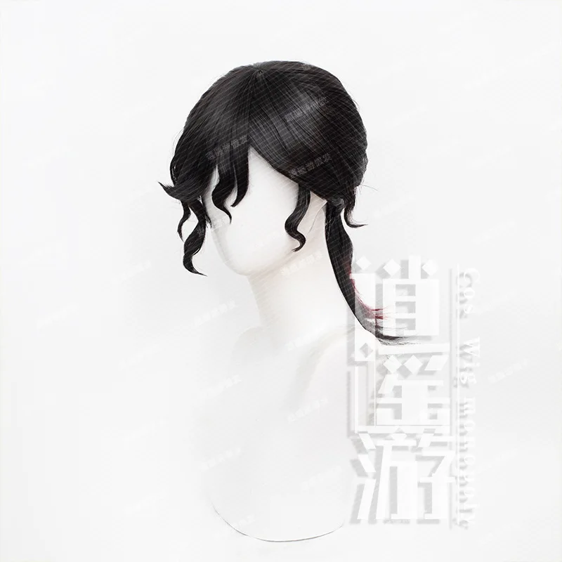 Identity V Painter Multicolor Printing Cosplay Wig Simulation Scalp Top Streaked Tied Hair Halloween Gift