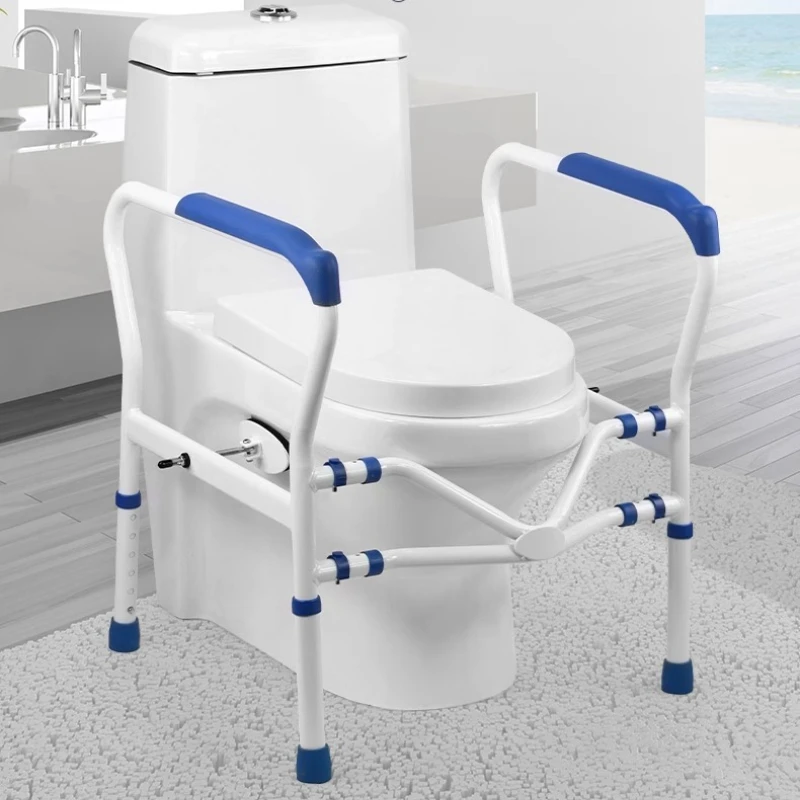 

Рельсы безопасности для унитаза, регулировка высоты 6-й передачи, грузоподъемность 350 фунтов с трубой из углеродистой стали, опора для унитаза для поручней для пожилых людей