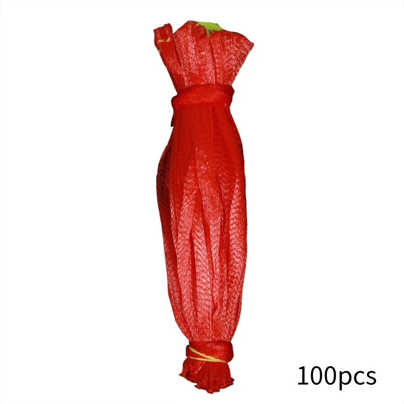 Hanging Watermelon Mesh Bag 100pcs Reusable Fruit Storage Net Bag for Honeydew Melon Vegetables Shellfish Dropshippin