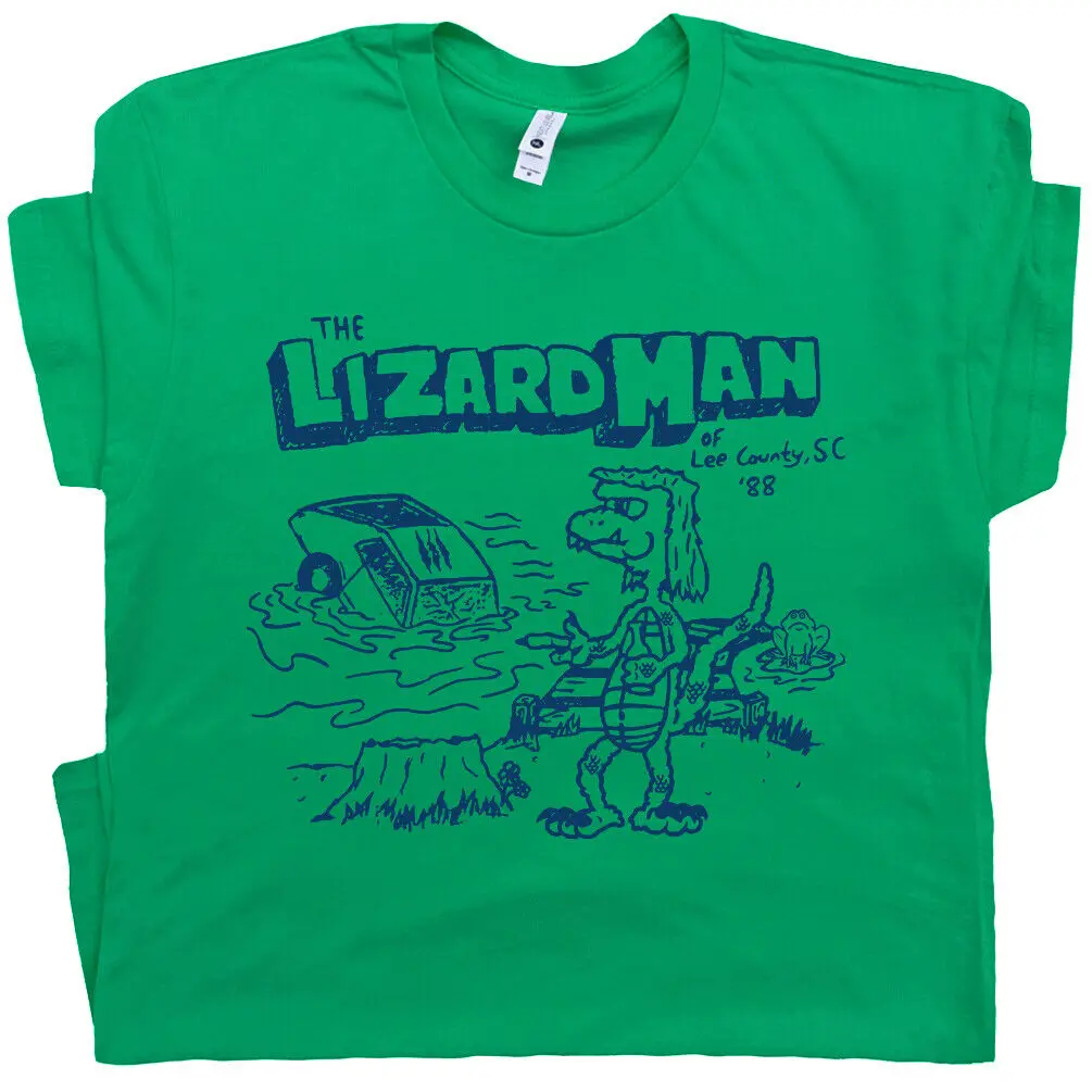 

Lizardman Shirt Cryptozoology T Shirts Weird Cryptid Strange Unusual Graphic