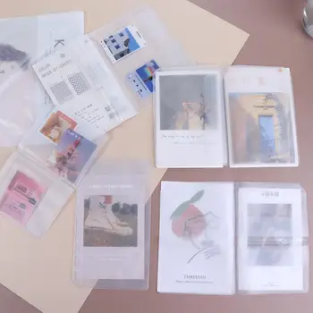 스티커 보관 카드 정리함 일기 티켓 보관 바인더 포켓 PVC 노트북 파우치 가방, 문서 서류 정리 가방 바인더 폴더 