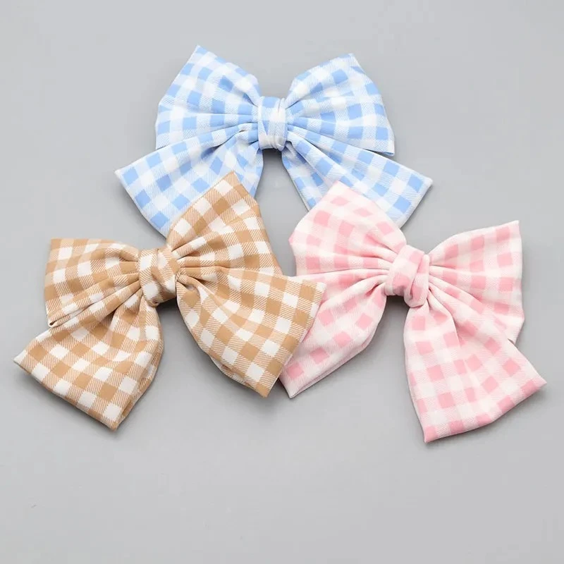 

New Clothing Accessories Korean-style Plaid Bow Hair Clip Hair Accessories Hairpin Holiday Headwear