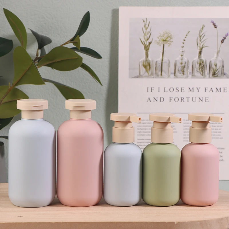 2-шт-100-200-мл-синий-зеленый-розовый-пустой-пластиковый-насос-бутылка-для-лосьона-шампуня-флакон-с-откидной-крышкой-косметические-контейнеры-многоразовые-бутылки