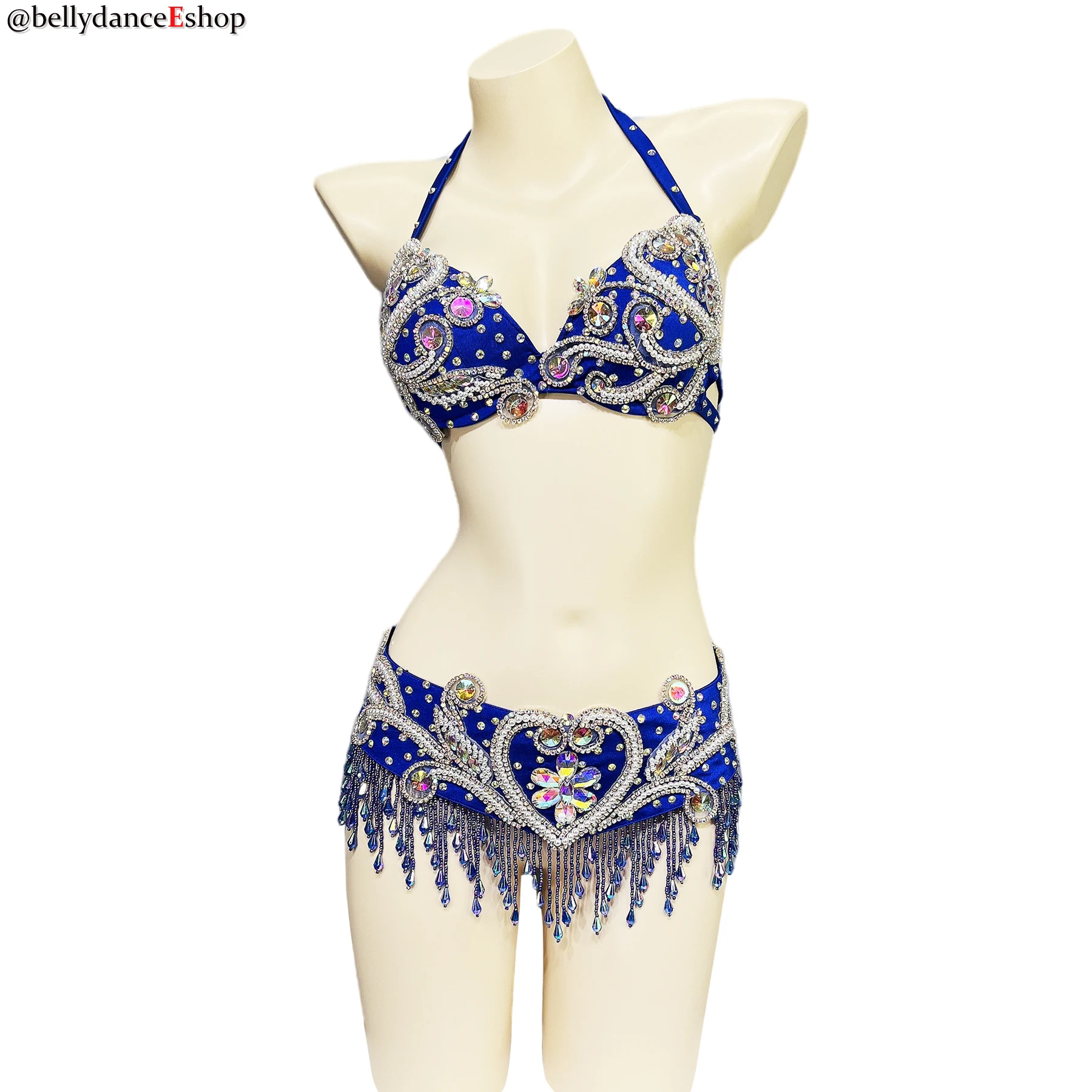 Ensemble de olympiques de danse du ventre pour femmes, vêtements de danse du ventre sexy, vêtements de samba, soutien-gorge et ceinture, nouvelle arrivée, 2 pièces