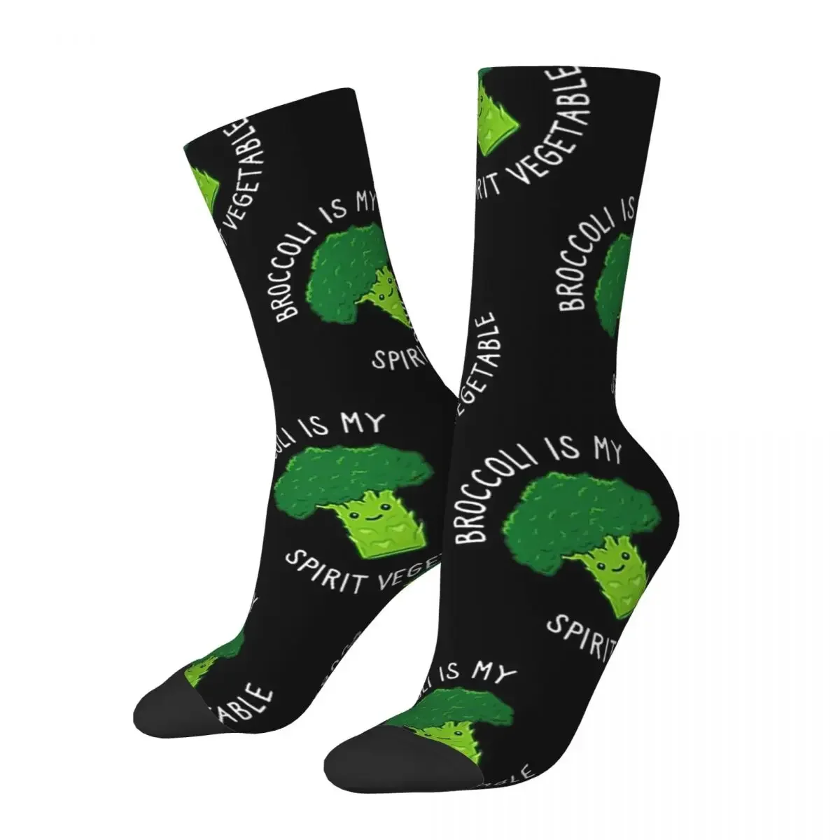 Chaussettes longues unisexes de haute qualité, broccoli est mon esprit, chaussettes végétales, Harajuku, toutes saisons, accessoires, cadeau d'anniversaire