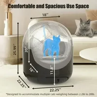 2024 New Style Hot Selling Warehouse WIFI App Control 5G Automatic Intelligent Cat Litter Box Cat Toilet Hot sales