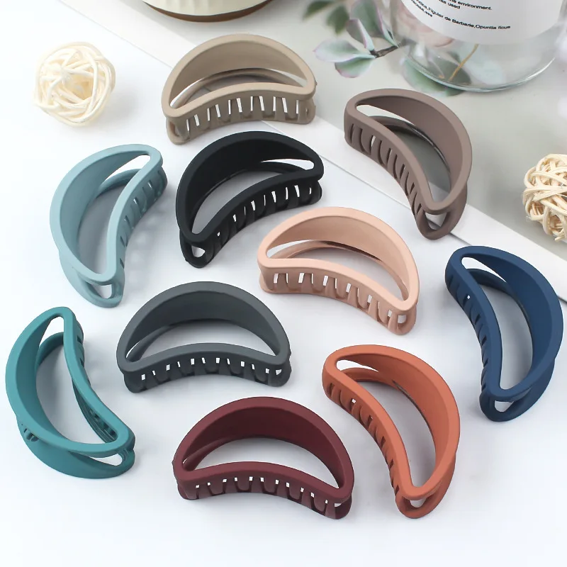 Premium Matte Grip Clip High Ponytail Fixed Hair Clip Sharks Clip Multi-color Optional Headwear Hair Accessories for Women