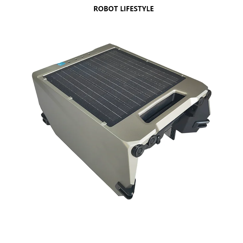 Pool Robotic Skimmer Robot Solar Cleaning Pool with 220μm Filtration 12W Solar Panel 5200mAh Battery  20 Hours Working Time