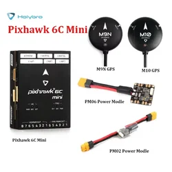 Mini kontroler lotu Holybro Pixhawk 6C STM32H743 z modułem zasilania PM02 V3 12S / PM06 14S i M9N / M10 GPS do drona RC FPV