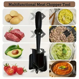 Handheld Household Kitchen Meat Chopper, Rice Glass, Meat Crushing, Kitchen Tool, 1PC 6 Main Meat Cutting Sales - №6