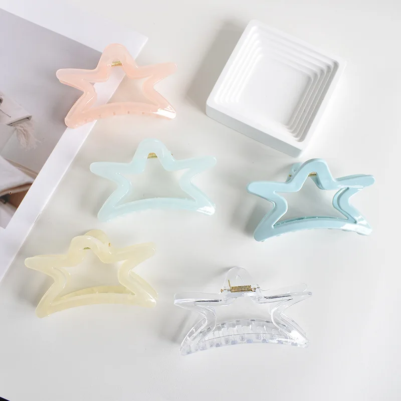 Acrylic grip clip Frosted Shark clip Simple hair clip Premium hair accessories Hair volume hair clip hair accessories