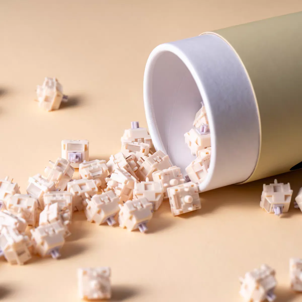 

HMX Taro бесшумный переключатель линейный 5-контактный RGB POM 37 г 45 г для механической клавиатуры DIY MX переключатели с возможностью горячей замены заводская смазка игровой ПК