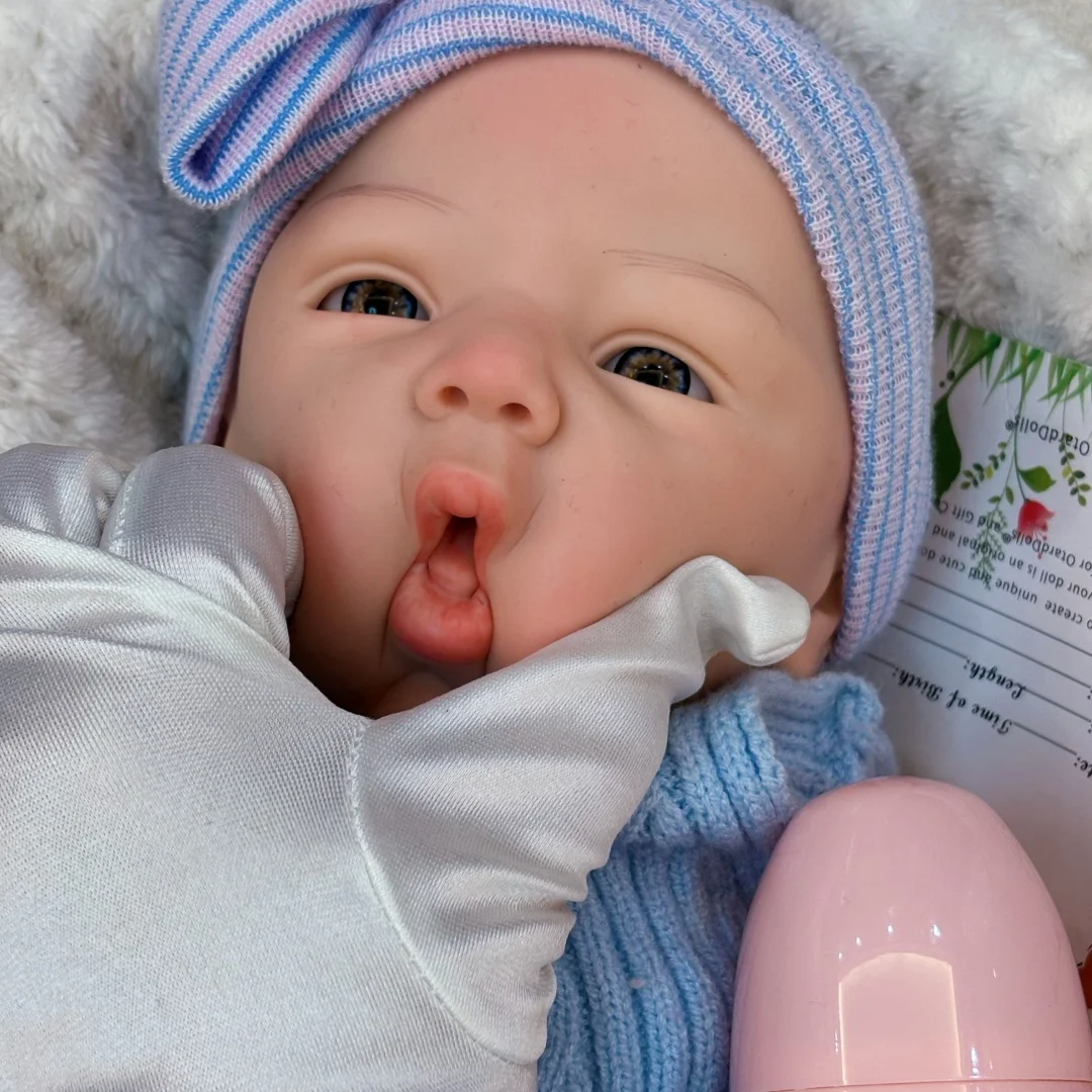 45CM Silicone fille Bebê Reborn peint entièrement doux Silicone Reborn poupées pour cadeau Corpo De Silicone Inteiro