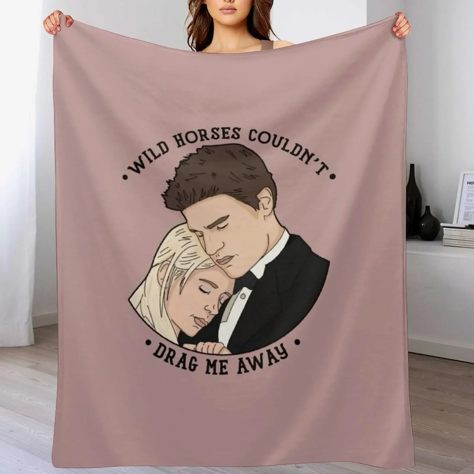 

Buffy & Angel Wild Horses BTVS Throw Blanket Blankets For Baby Hairys Blankets