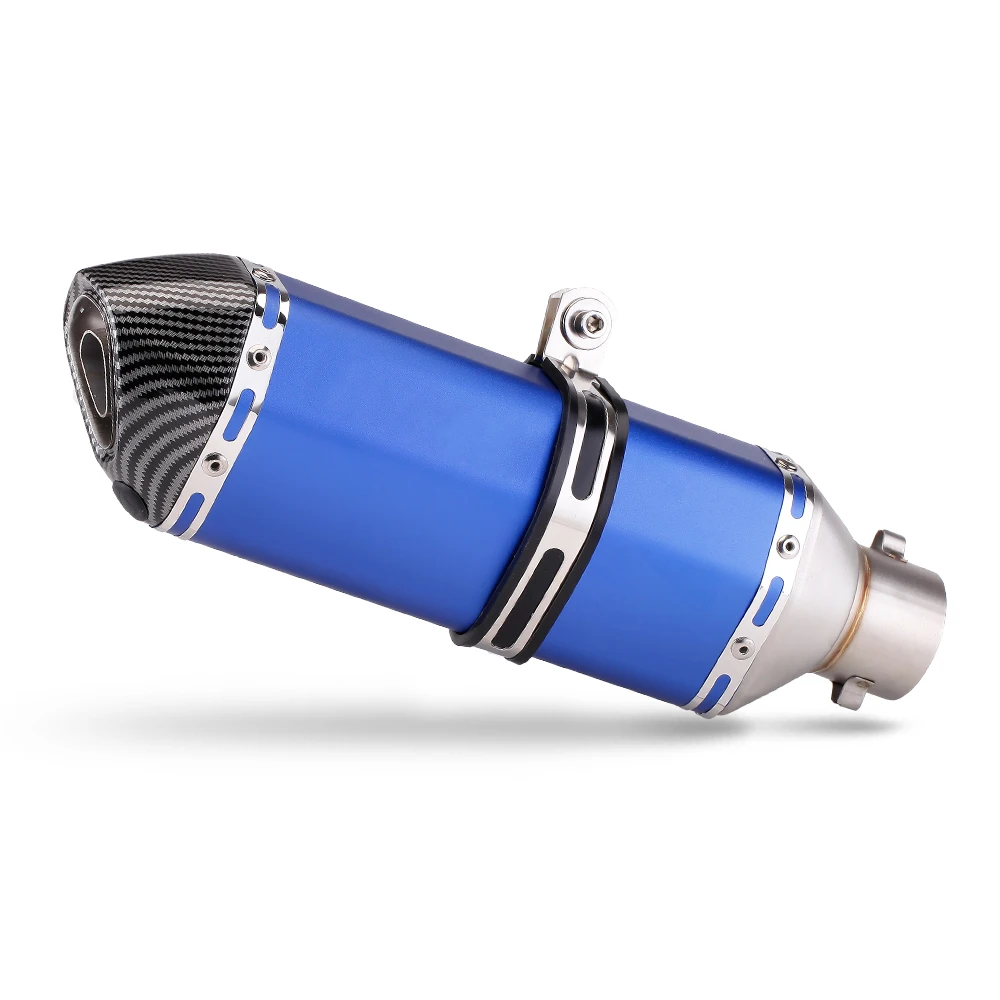 

SXLL Universal 370mm long motorcycle muffler exhaust end tail muffler tube for Crf150 Gsxr150 Z900 Z750 Xj6 Adv350