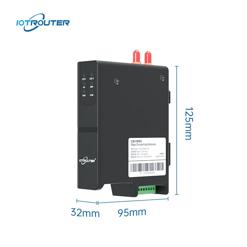 2RS485 1RS232 Modbus RTU TCP IEC104 Converter Gateway for Data Center Monitoring Air Conditioner IoT Communication Networking