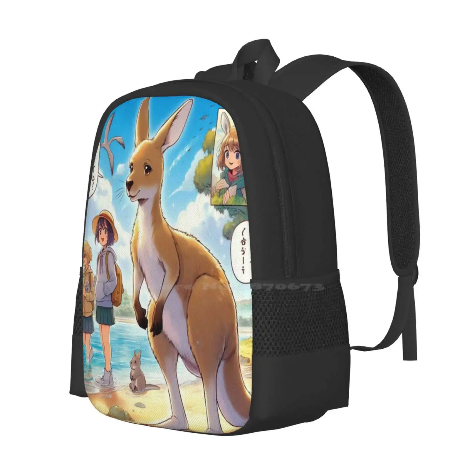 Kangaroo Hot Sale Schoolbag Backpack Fashion Bags Australia Kangaroo Animal Color