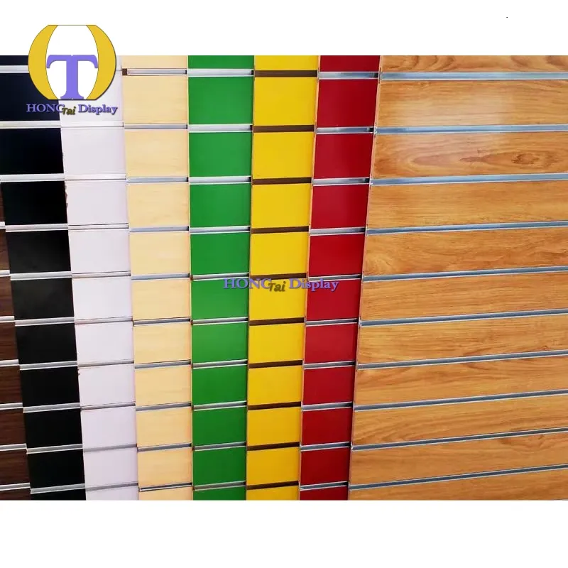 

Custom.8x4ft Retail Panel Slatwall Fibreboard Display for Smoke Shop