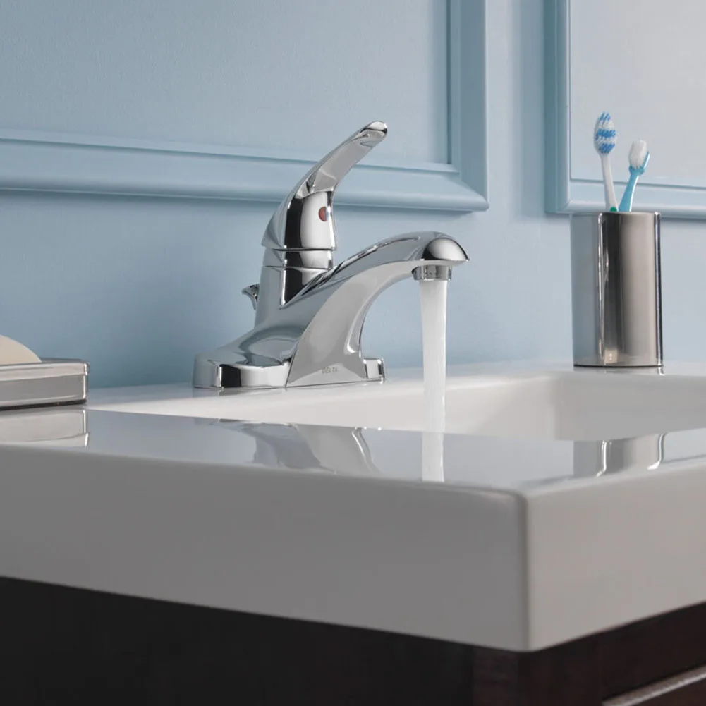 Bathroom Faucet Double-Hole Basin Hot And Cold Water Faucet For Toilet Kitchen Bathroom Plastic Steel Sink Mixer Tap image 3