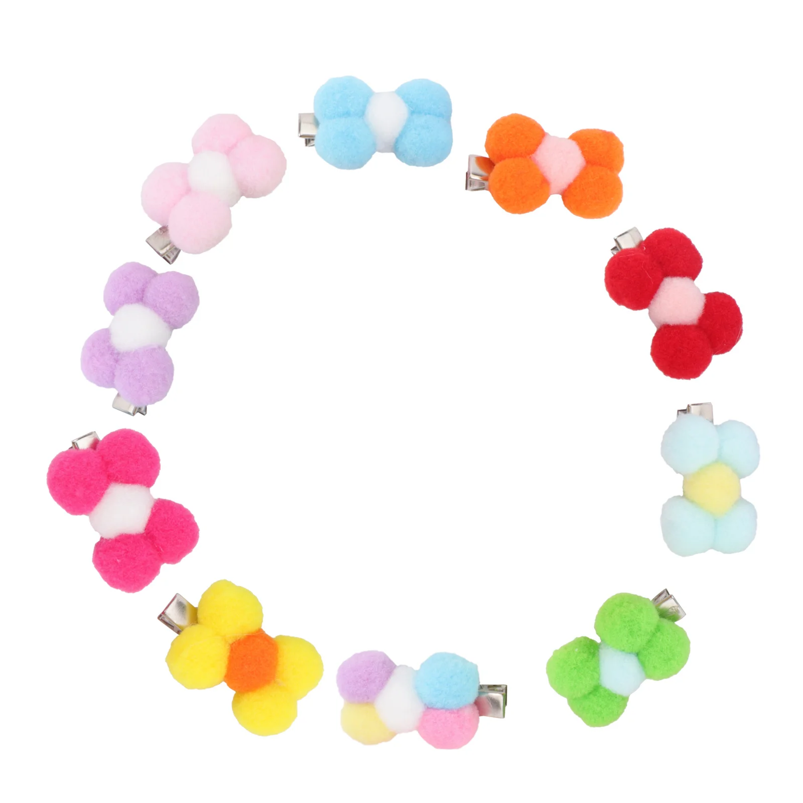 

10Pcs Pet Hair Bow Mini Dog Hair Clip Adorable Bowknot Headdress Easy on Off Perfect for Small Dogs Cats Bowknot Clip for Dog