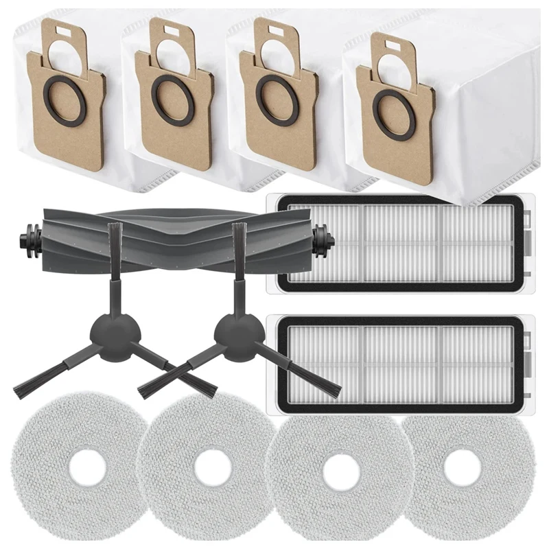 

For Dreame L20 Ultra Robot Vacuum Main Side Brush Hepa Filter Mop Cloth Dust Bags Parts