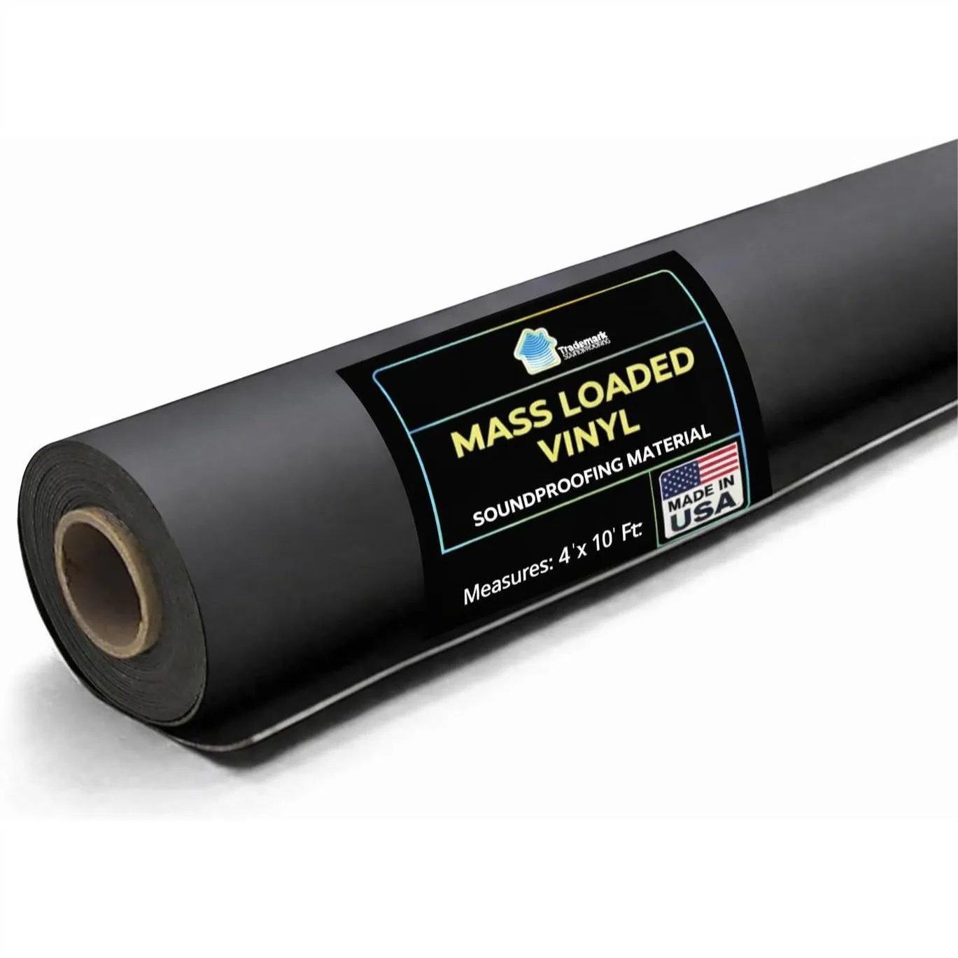 Mass Loaded Vinyl Soundproofing 1lb - Sound Barrier for Wall, Floor, Ceiling - 4' x 10' Covers 40 sf