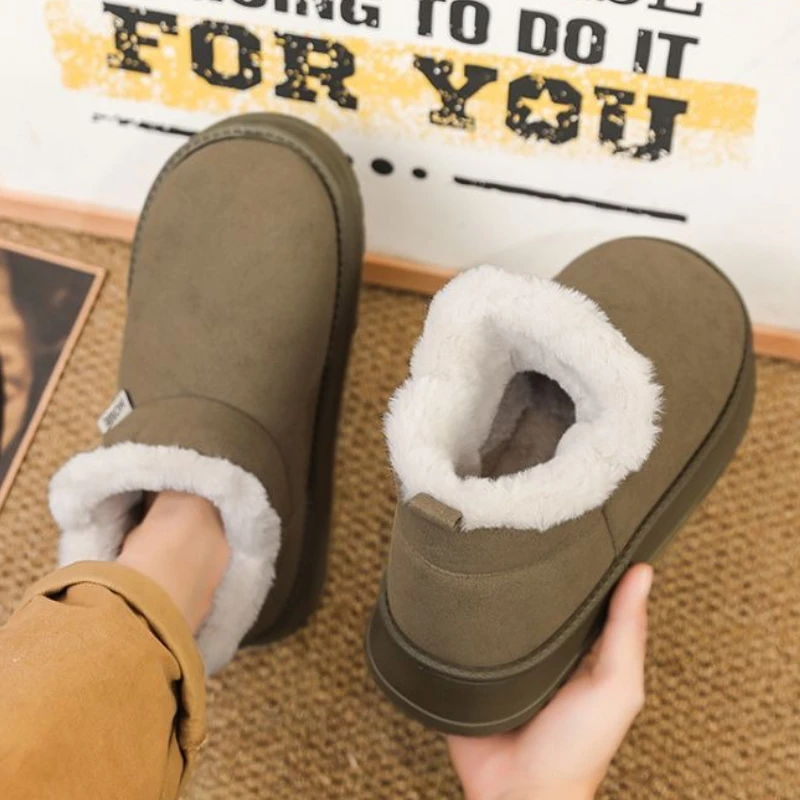 

Men's Women's Winter Snow Boots Extra Thick Fleece Lined Anti Slip Cotton Boots Warm Anti Freezing for -40°C Northern Areas