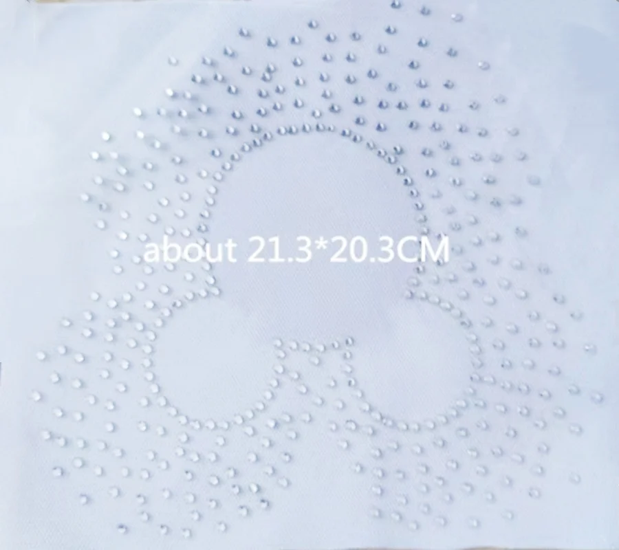 

2 шт./лот, железный узор с аппликацией из горного хрусталя