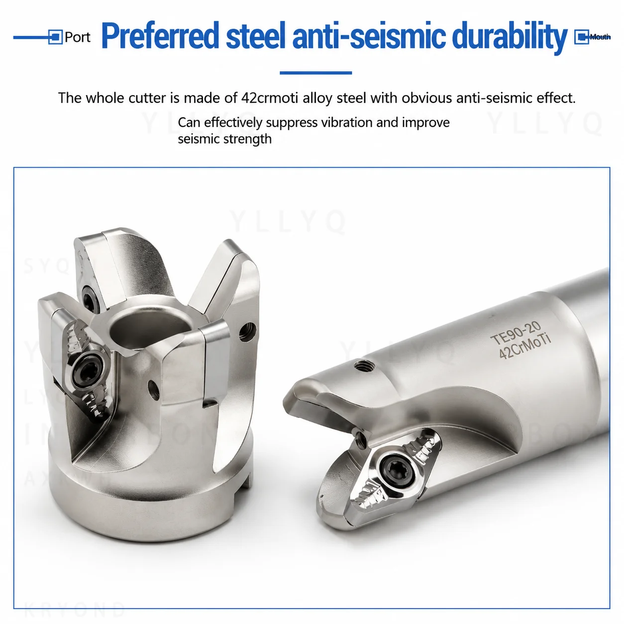 Portaherramientas de fresado de alta velocidad SB90, mandril de desbaste para cubo de rueda de aluminio, compatible con insertos VCGT220530 VC22, cabezal de fresado