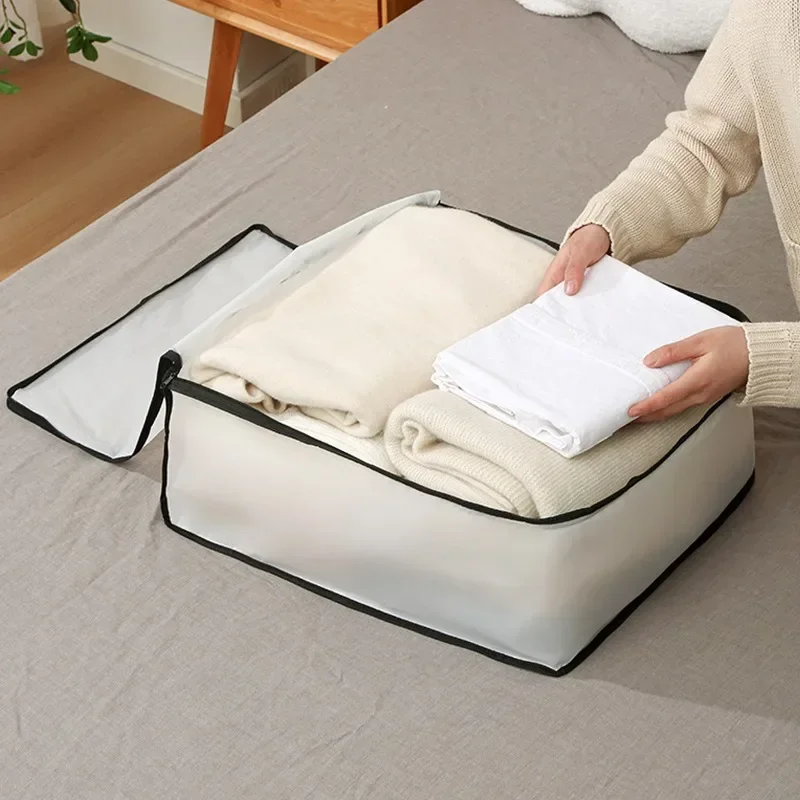 Underbed Quilt Storage Bag Foldable Quilt Bag Wardrobe Clothes Storage Box Dustproof Organizer Large Capacity Quilt Storage Bag