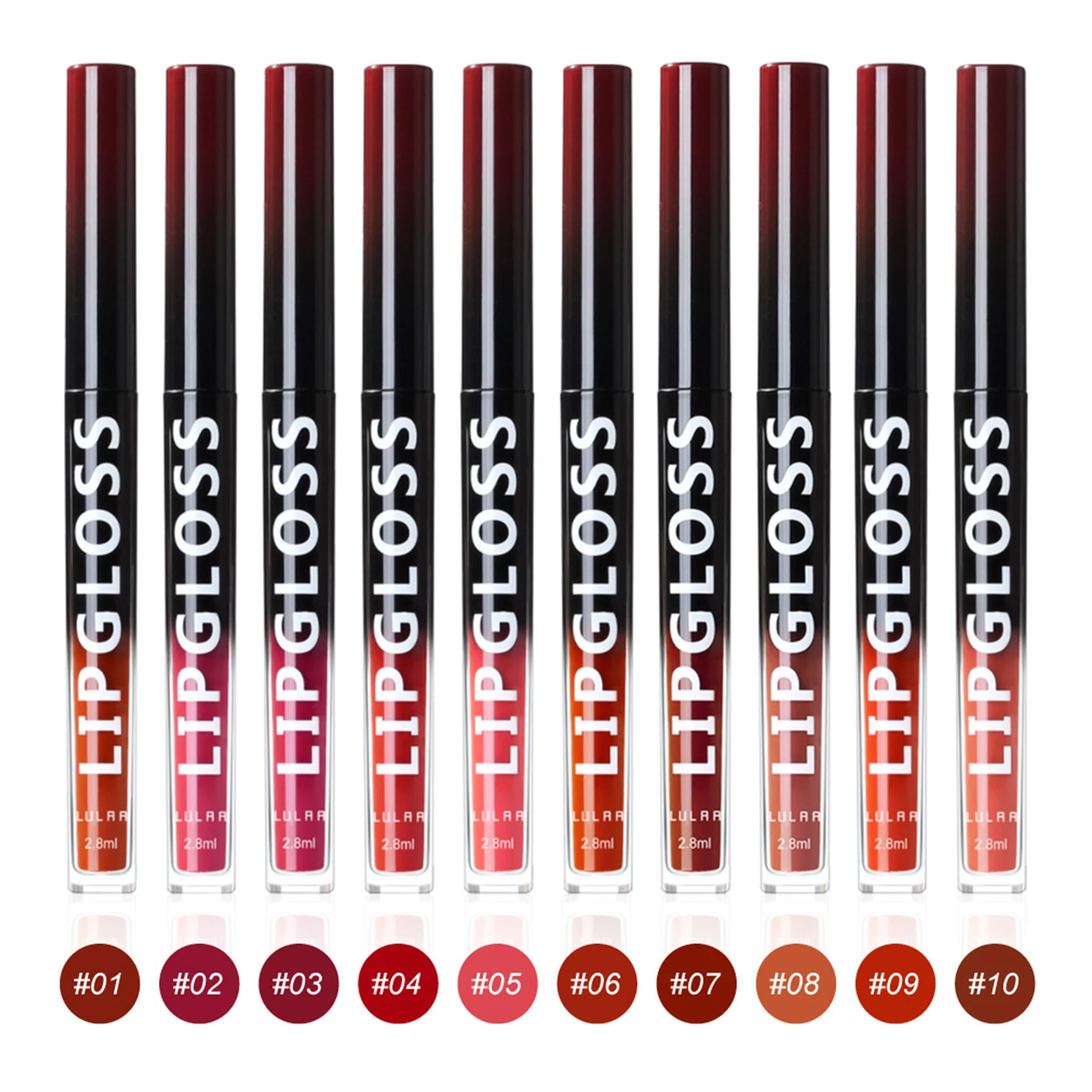 1~4PCS Air Matte Lip Gloss Velvet Lip Glaze Waterproof And Not Easy To Fade 10 Color Matte Lip Gloss TSLM1