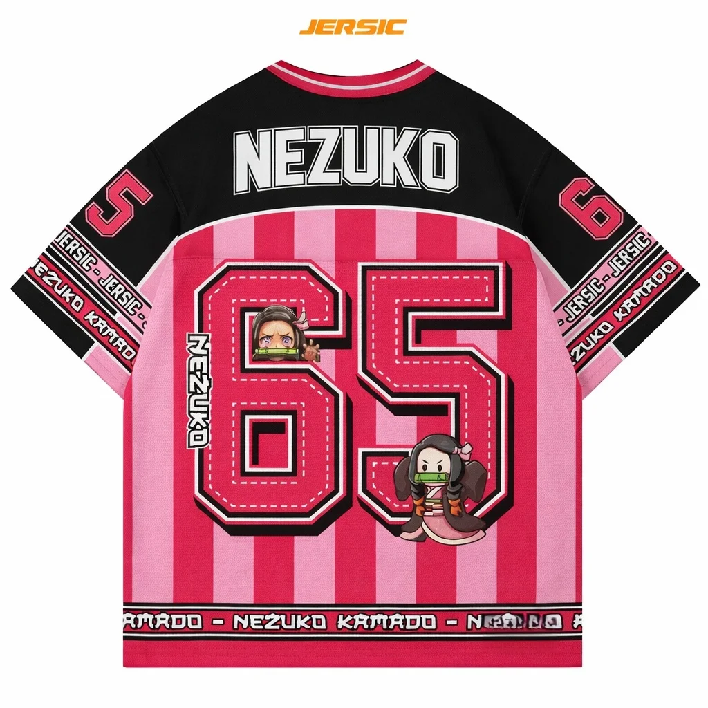 Devil Killer Anime Series Digital Shirt Extra Large Daily Neutral Top T-shirt Retro Korean Kpop Baseball Hockey Set T-shirt