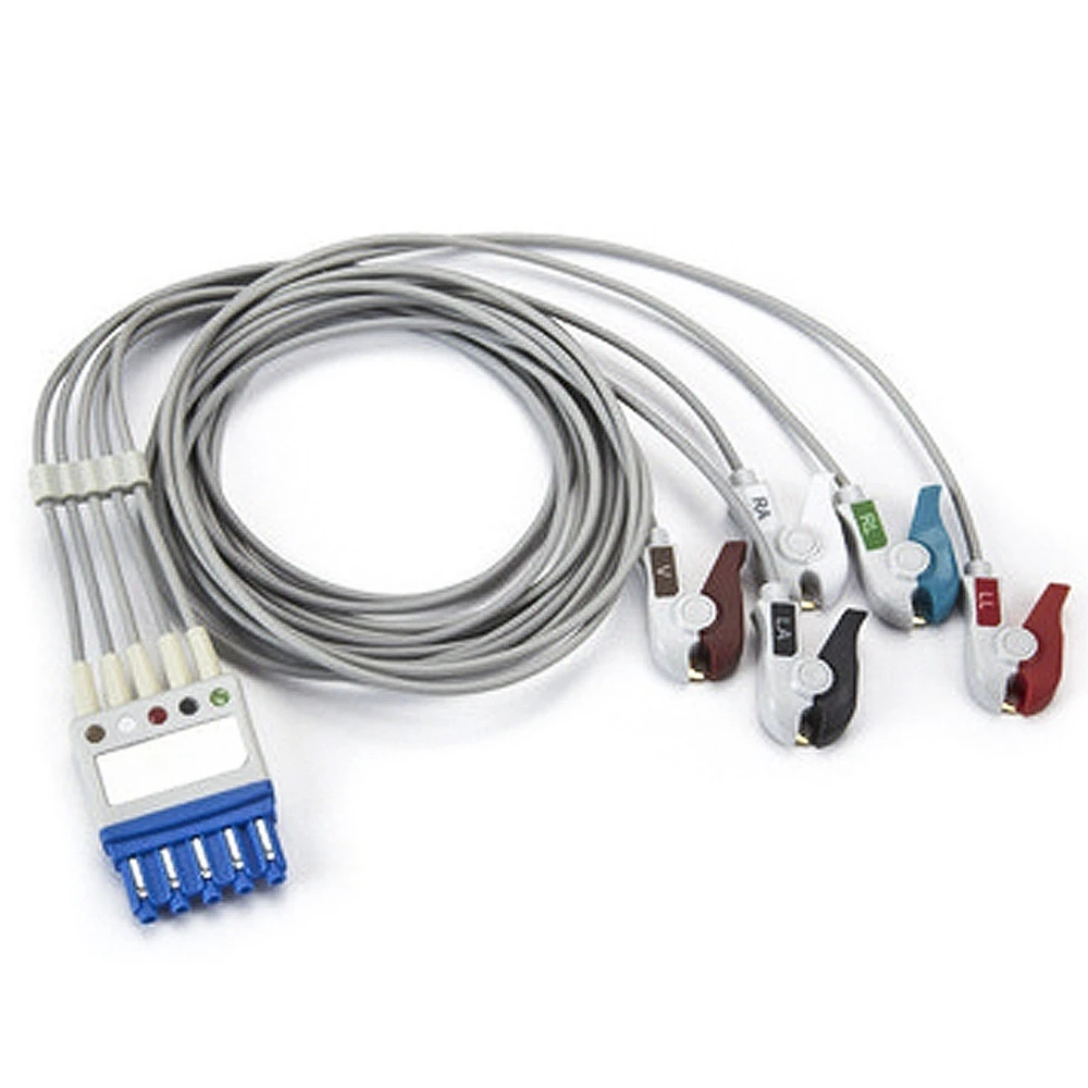 For Phs 5-lead ECG Lead Wire Monitors Alligator Sandwich Connector