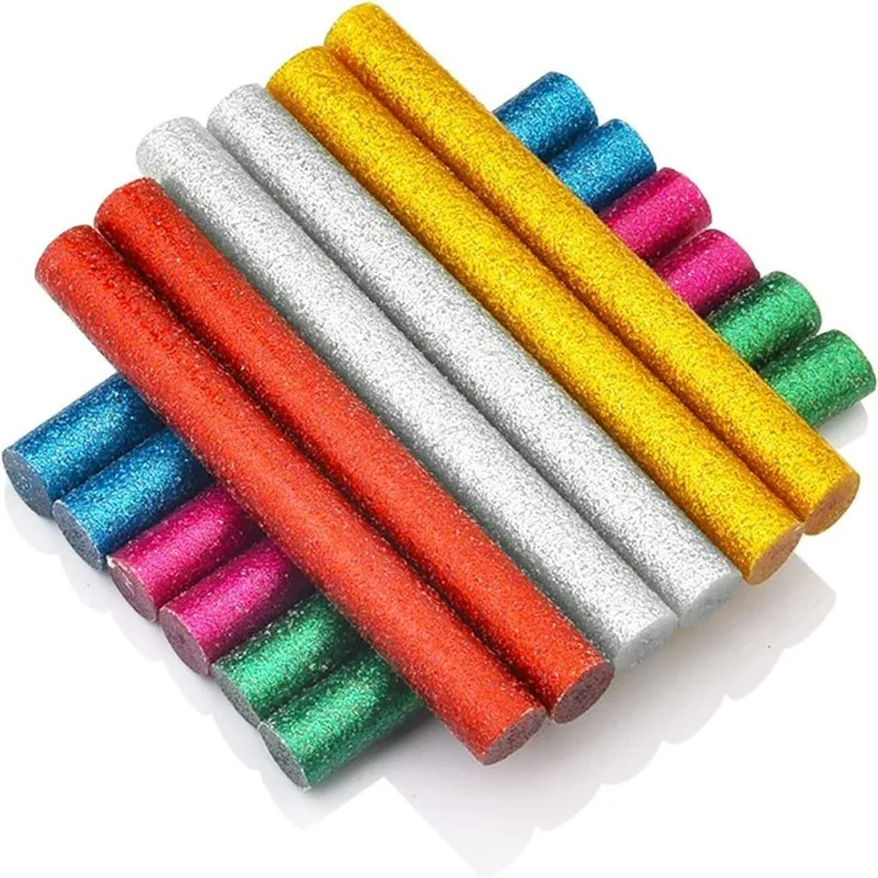 

Цветные клеевые палочки 11 мм для клеевого пистолета, полноразмерные разноцветные клеевые палочки для рукоделия, длина 0,43 x 4 дюйма, 6 цветов, 48 шт.