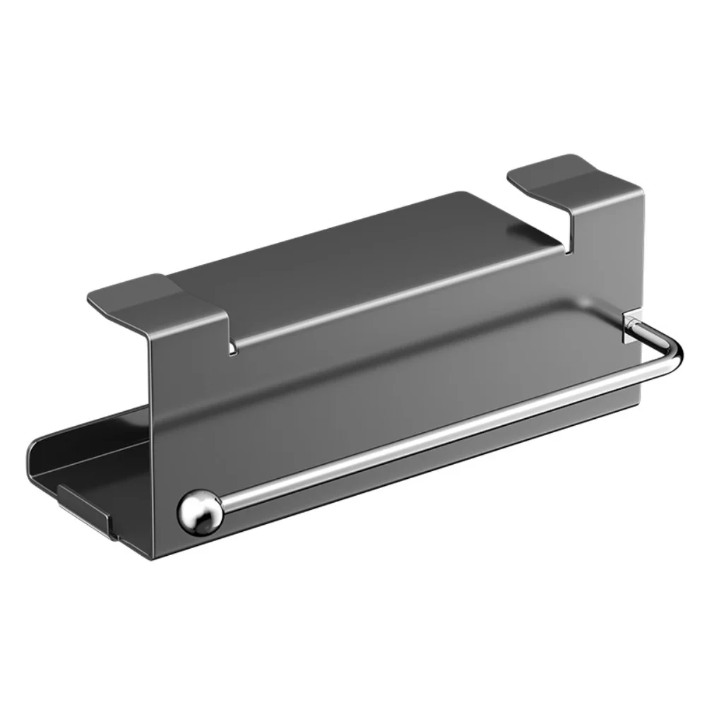 

Carbon Steel Under Cabinet Paper Towel Holder Pure Color Rustproof Roll Paper Holder WallMounted Waterproof Toilet Paper Holder