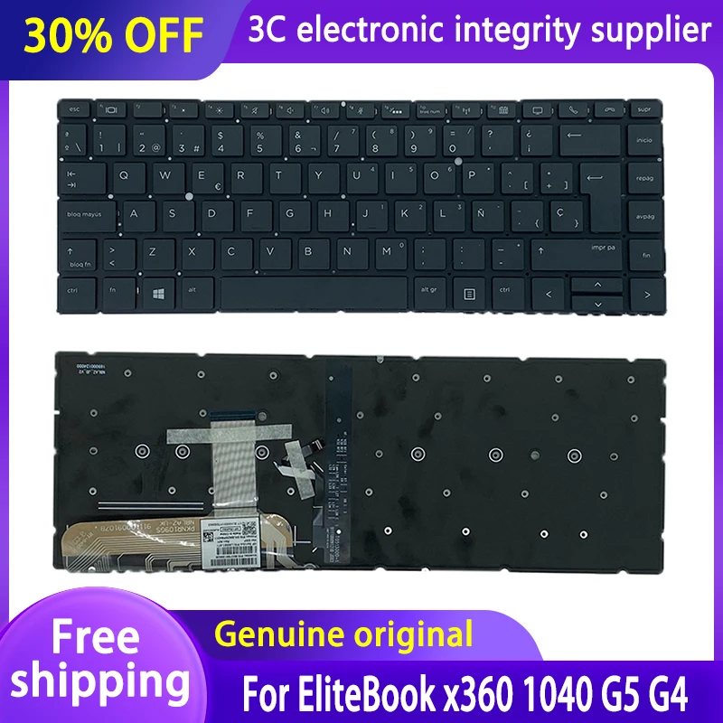 New SP Keyboard For Laptop Backlit Keyboard For HP EliteBook X360 1040 G5 G4 Series Black P/N: 2H-BAZSPI64311