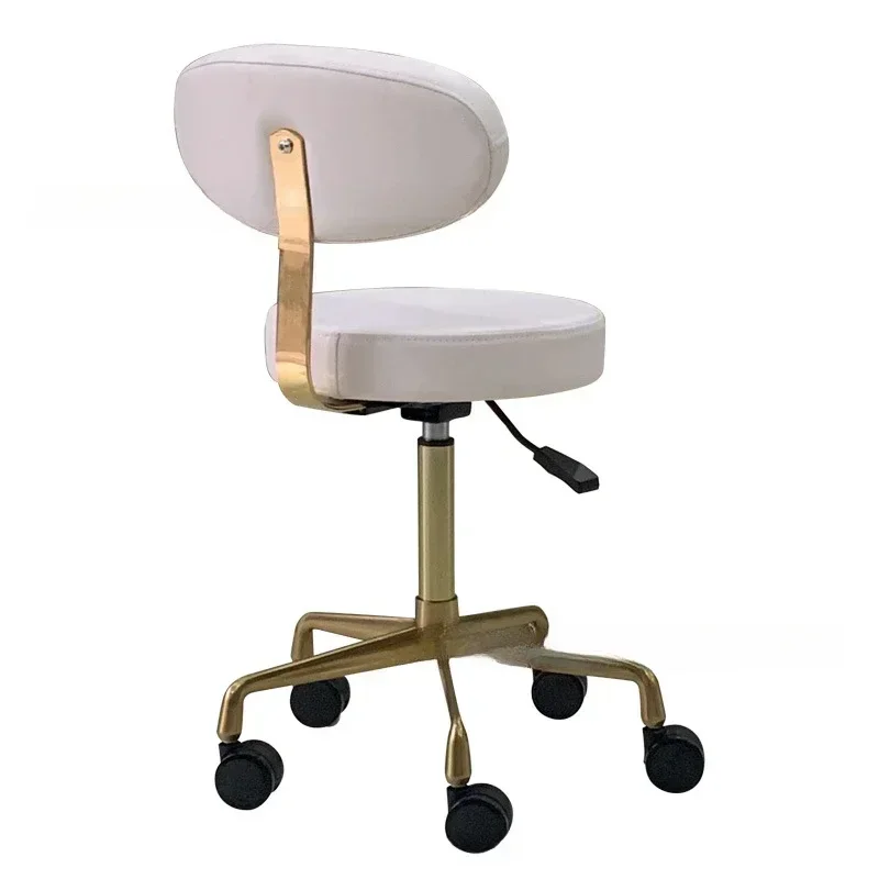 Hairdressing Tattoo Chairs Chair Salon Pedicure Kitchen Beauty Hairdresser Vanity Sedia Barbiere Comfortable Furniture Golden