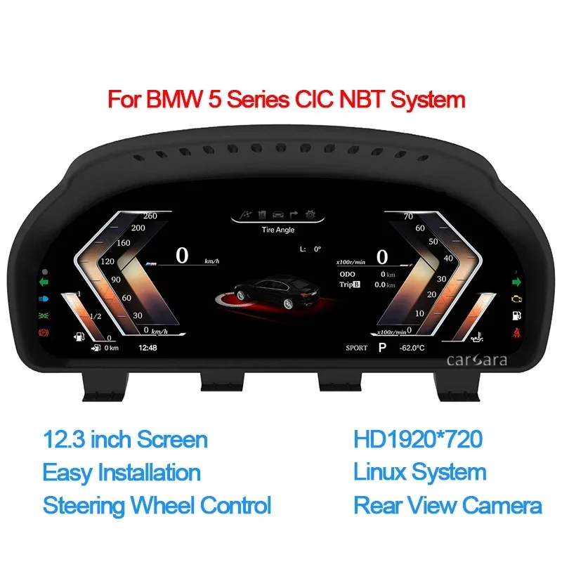 Navihua 12.3 Inch 2010-2017 1920*720 HD Dashboard Screen Digital Instrument Cluster For BMW X3 X4 X5 X6 5/6/7series