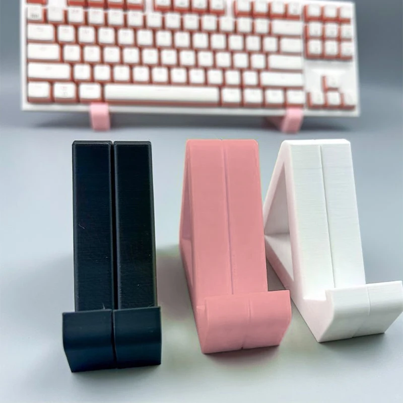 

1 Pair 3D Printing Keyboard Display Stand For Computer Mechanical Keyboard Holder Layer Rack Tray