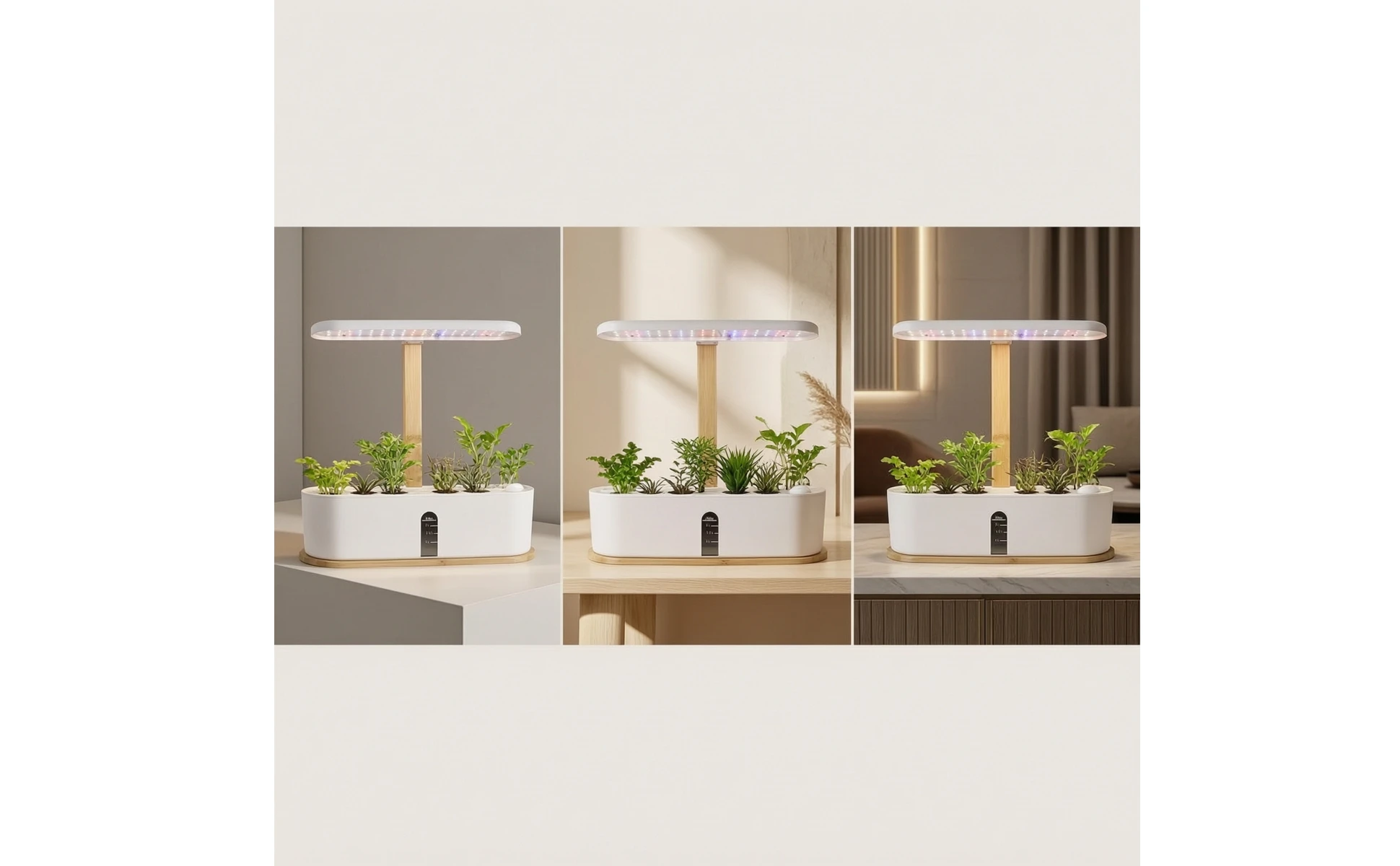 Hydroponic Planter with LED Grow Illumination areaSaving Indoor Hydroponic Garden Indoor Garden with LED Grow Light Fresh Slim