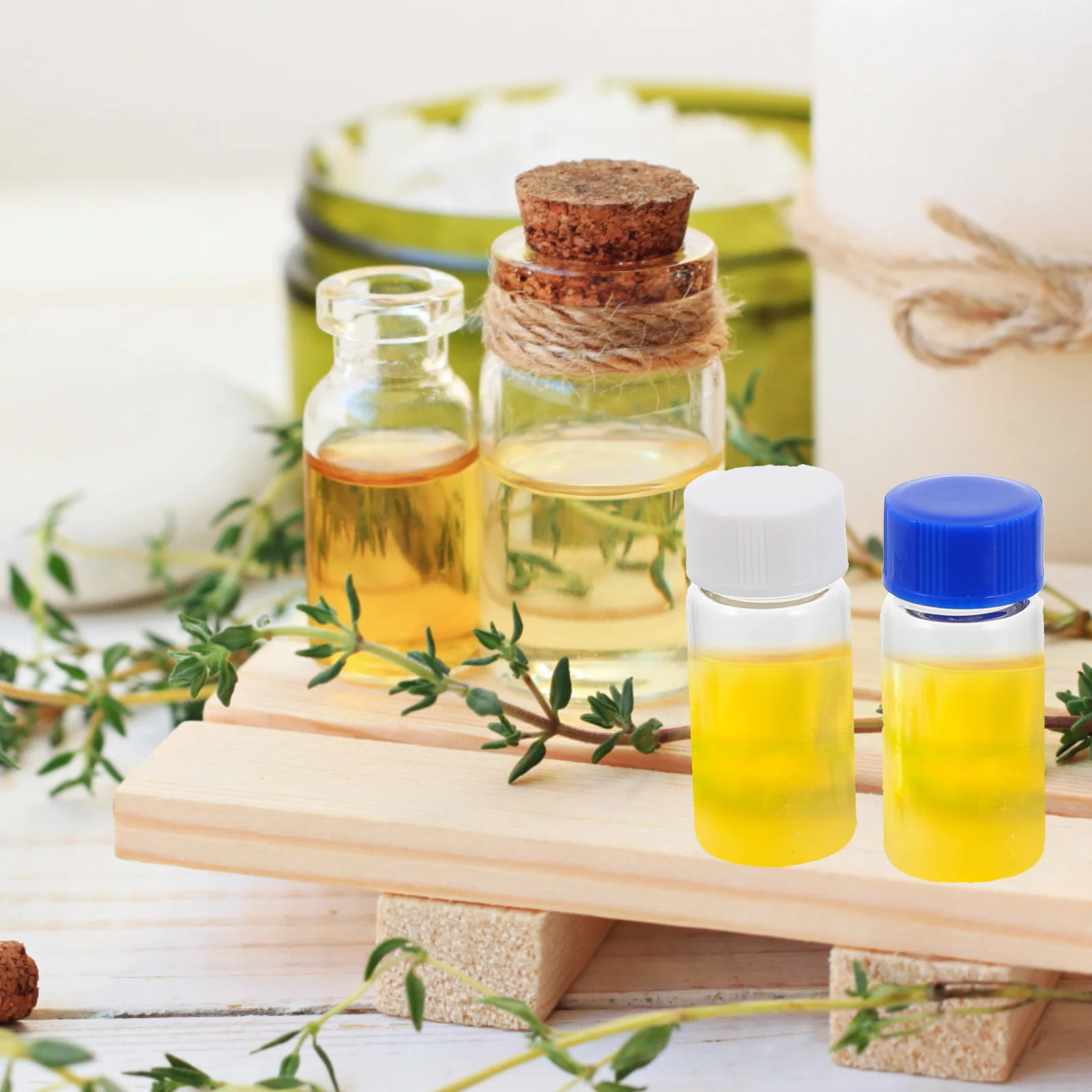 

20Pcs Leakproof Reagent Bottles Cylinder Glass Chemical Mini Sample Containers Laboratory Medicine Vials 5ml Liquid Seal Bottles