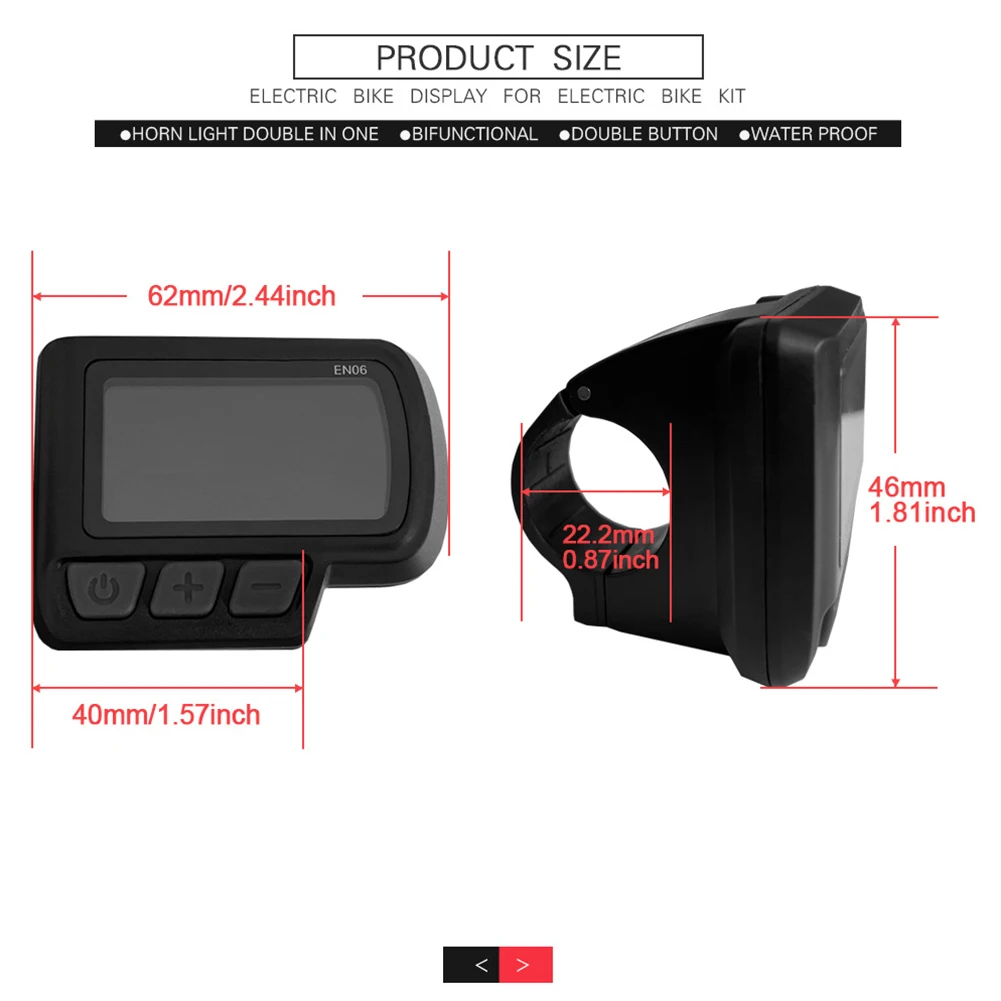 

36/48V 26A Sine Wave Controller EN06 Display Throttle 8 PAS Kit For E-bike MTB Scooter Bike Bicycle Accessories Equipments