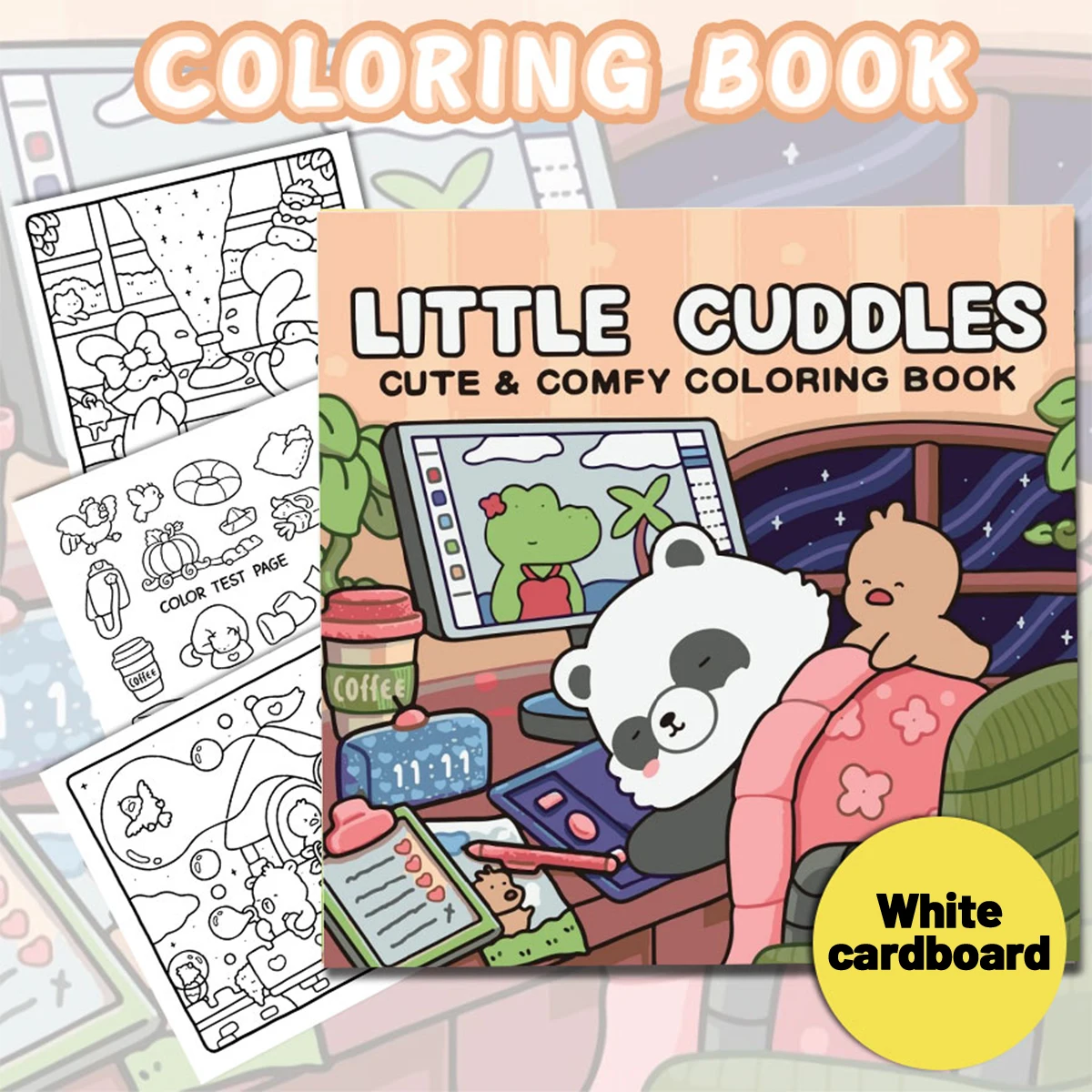 Garden Cuties 색칠하기 책, 생생한 장면, 쉬운 색칠하기, 가정용 부모-자식 DIY, 휴식, 휴식, 창의력 향상