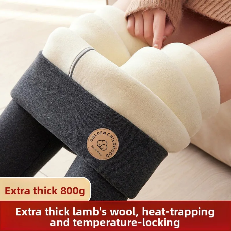 

Зимние термоштаны для женщин, экстремально теплые брюки с высокой талией на флисовой подкладке, большие размеры, уличная одежда, женские брюки