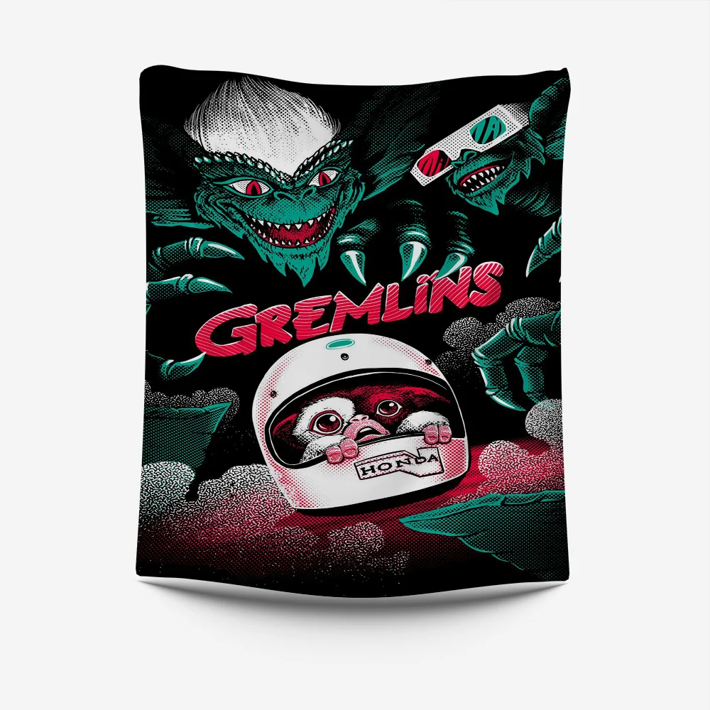 Movie G-Gremlins Tapestry Creative Pattern Photo Living Room Wall Art Tapestry Decor Party Outdoor Decorate Banners