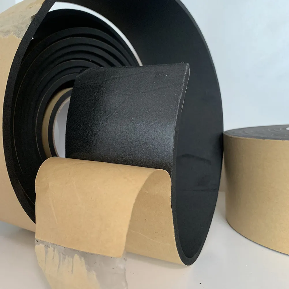 

2 рулона черной уплотнительной ленты из ЭВА-губки для дверей и окон, высокопрочная, вибро- и звукоизоляционная, для защиты от непогоды