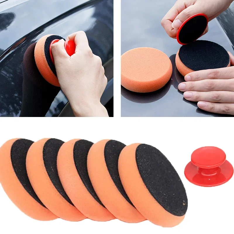 

1Set Car Waxing Sponge Polish Pad Multifunctional Microfiber Applicator Polisher Wax Sponges Accessories Auto Cleaning Tools