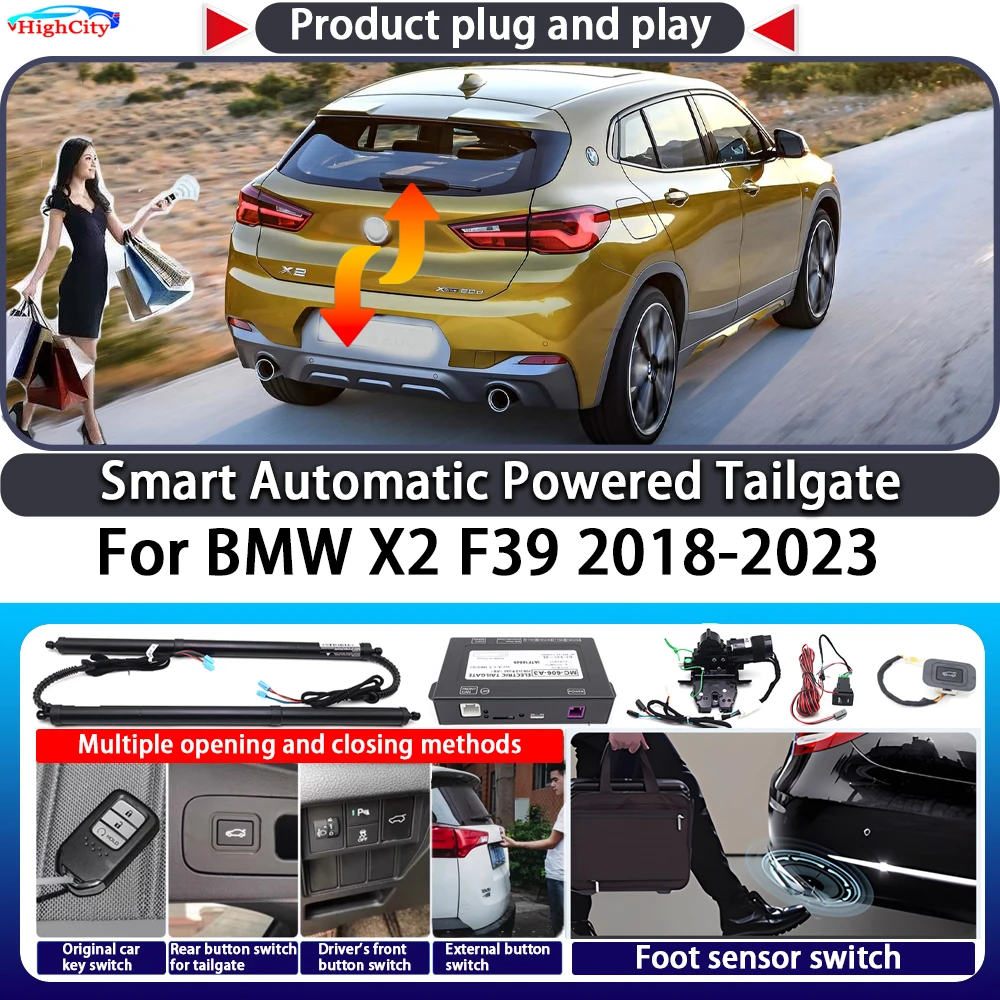 

For BMW X2 F39 2018-2023 OEM Smart Automatic Powered Tailgate Key Control Trunk Lift Close Kit Electric Power Tailgate