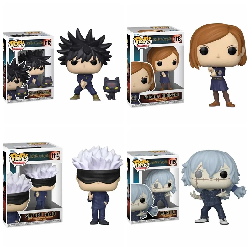 2024 NEW Funko Pop! Jujutsu Kaisen Megumi 1112 Nobara 1113 Gojo 1114 Mahito 1115 Itadori 1163 Vinyl Action Figure Toys for Gifts